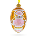 1914 Catherine the Great Royal Glass Egg Ornament 4 Inches in Gold color Oval