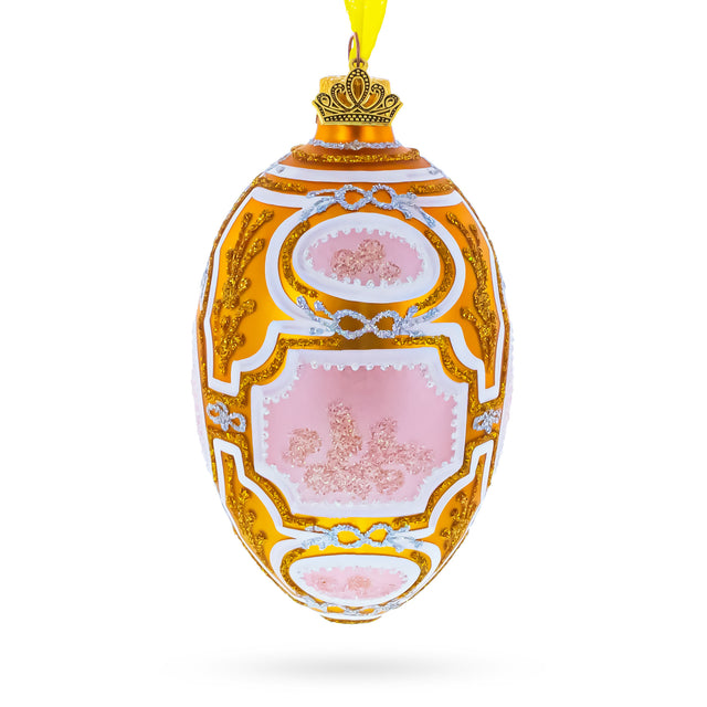 1914 Catherine the Great Royal Glass Egg Ornament 4 Inches in  color Oval