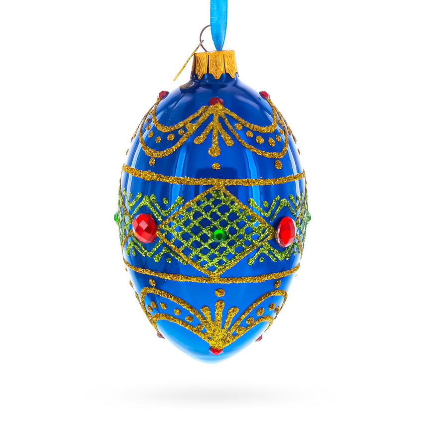 Buy Christmas Ornaments Glass Egg Geometrical by BestPysanky Online Gift Ship