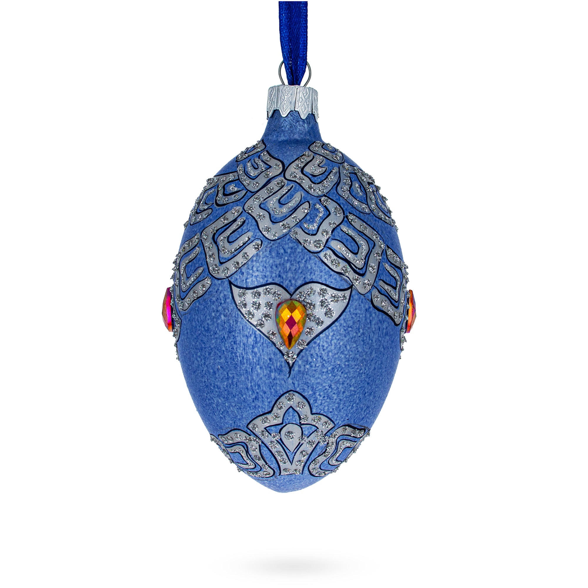 Buy Christmas Ornaments Glass Egg Glamour by BestPysanky Online Gift Ship