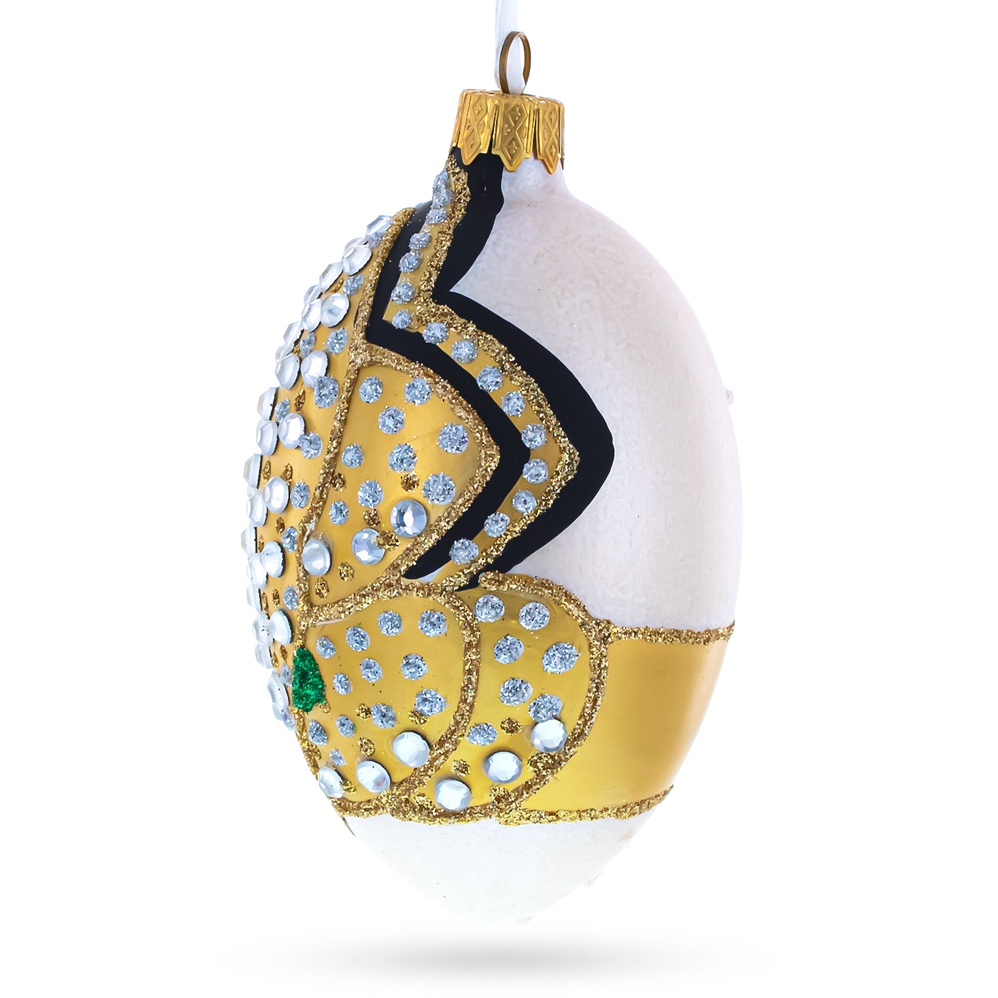 Buy Christmas Ornaments Glass Egg Glamour by BestPysanky Online Gift Ship