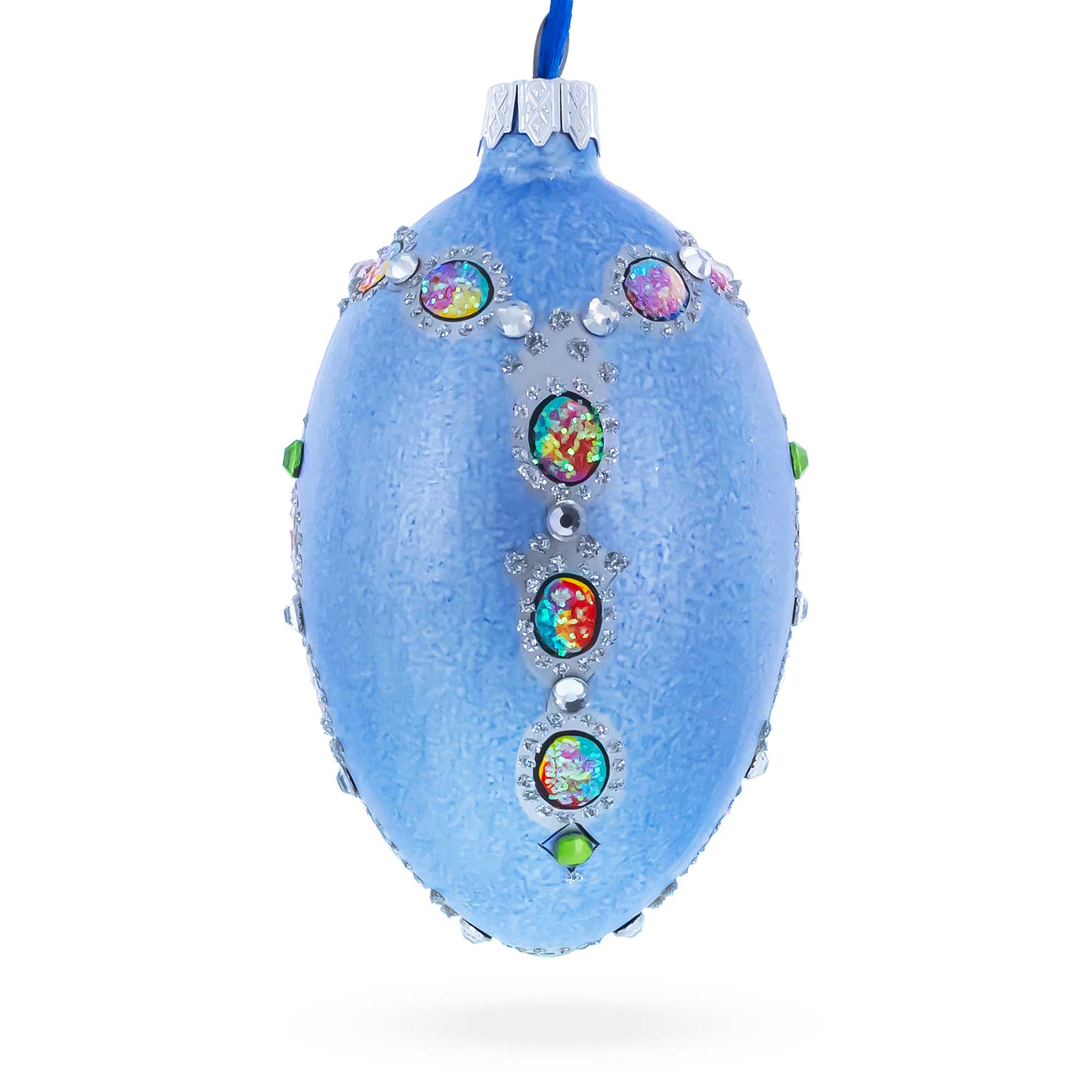 Buy Christmas Ornaments Glass Egg Glamour by BestPysanky Online Gift Ship