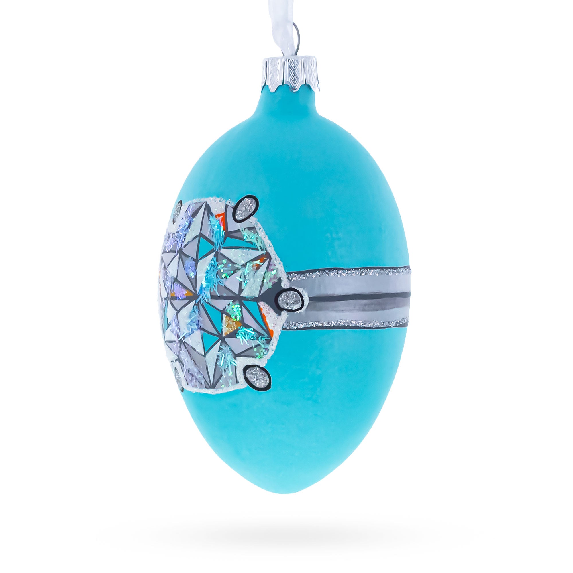 Buy Christmas Ornaments Glass Egg Glamour by BestPysanky Online Gift Ship
