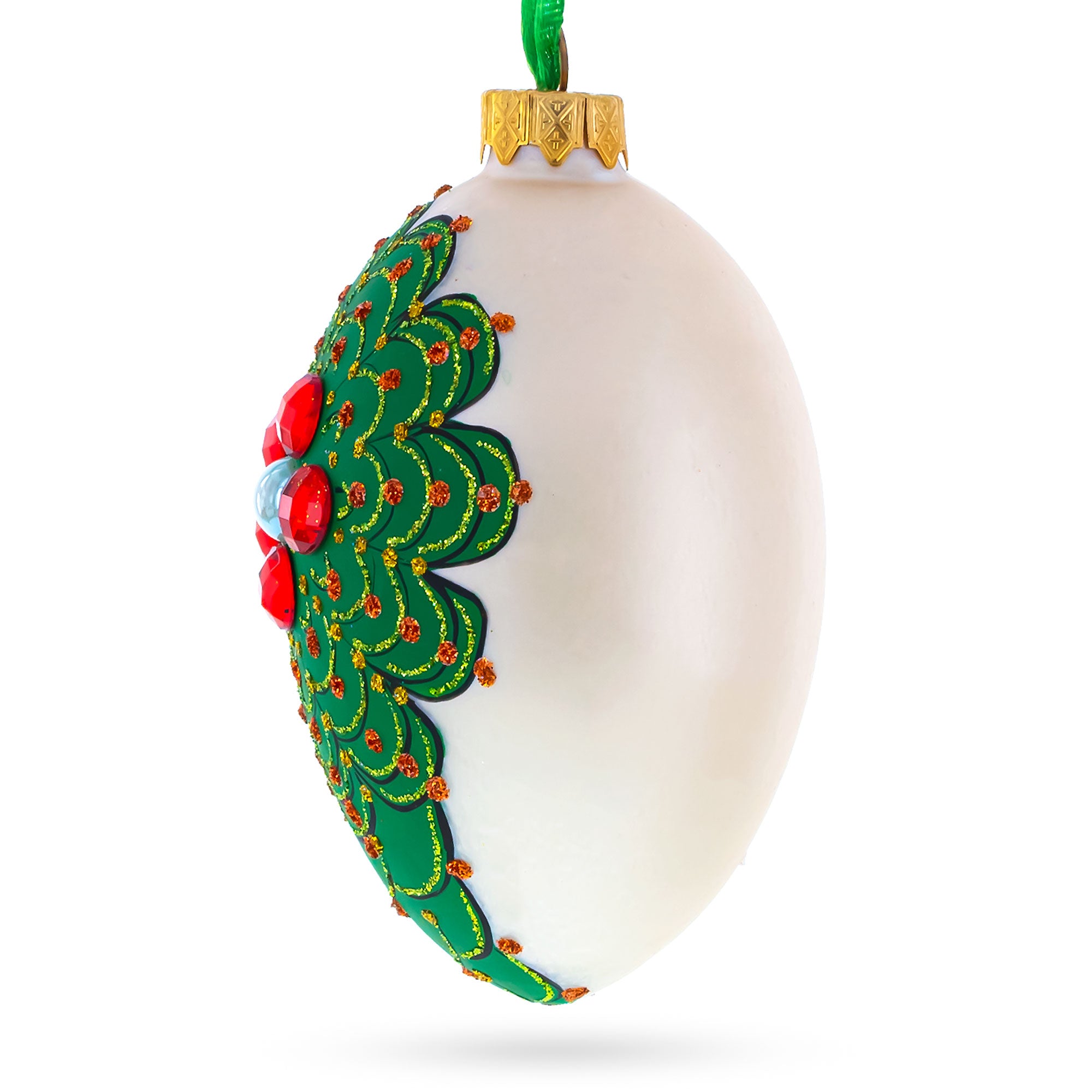 Buy Christmas Ornaments Glass Egg Glamour by BestPysanky Online Gift Ship