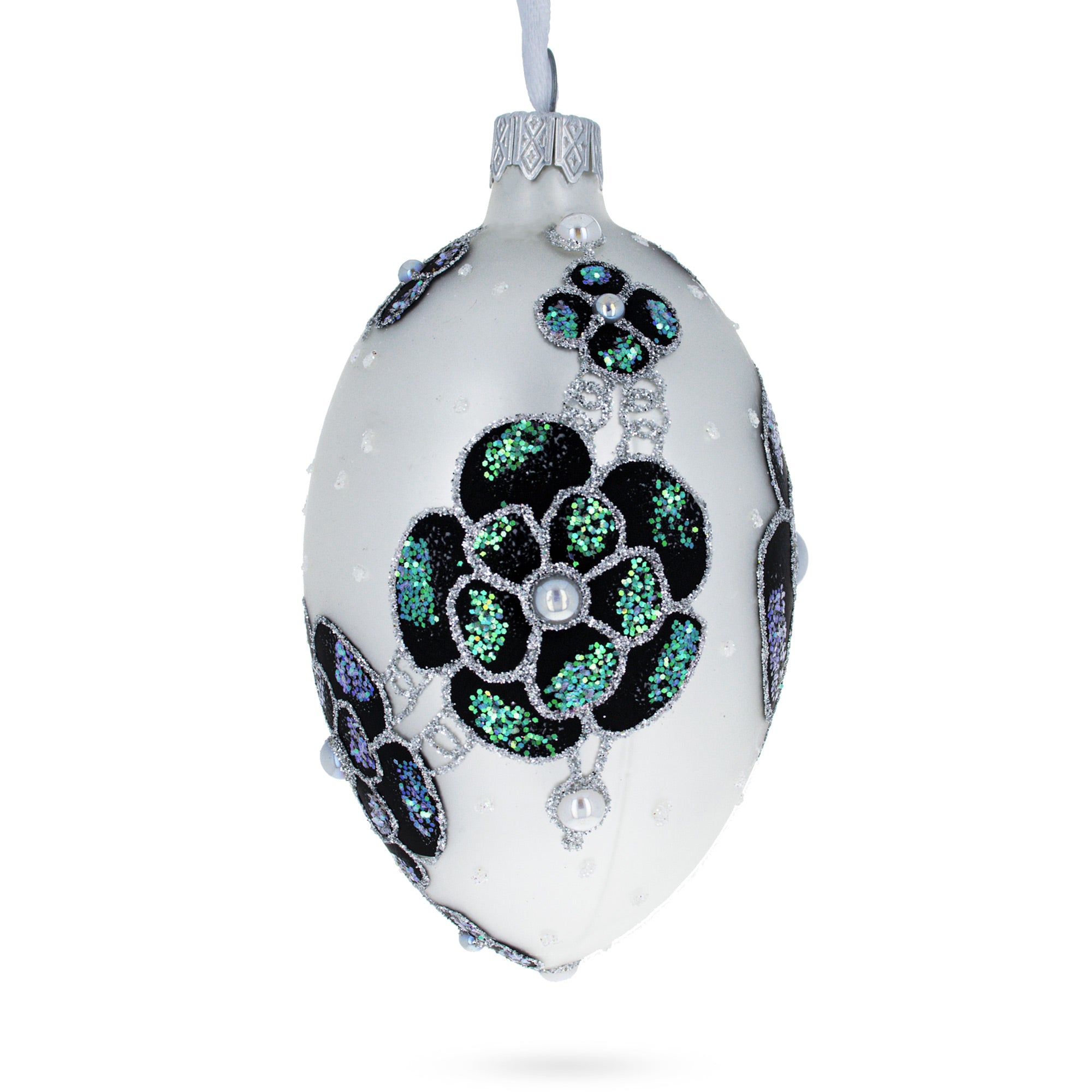 Buy Christmas Ornaments Glass Egg Glamour by BestPysanky Online Gift Ship