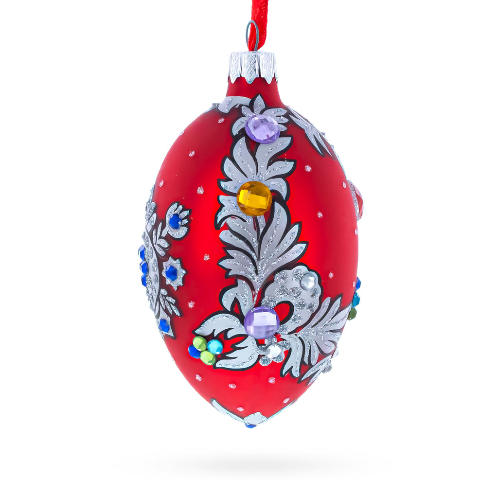 Buy Christmas Ornaments Glass Egg Glamour by BestPysanky Online Gift Ship