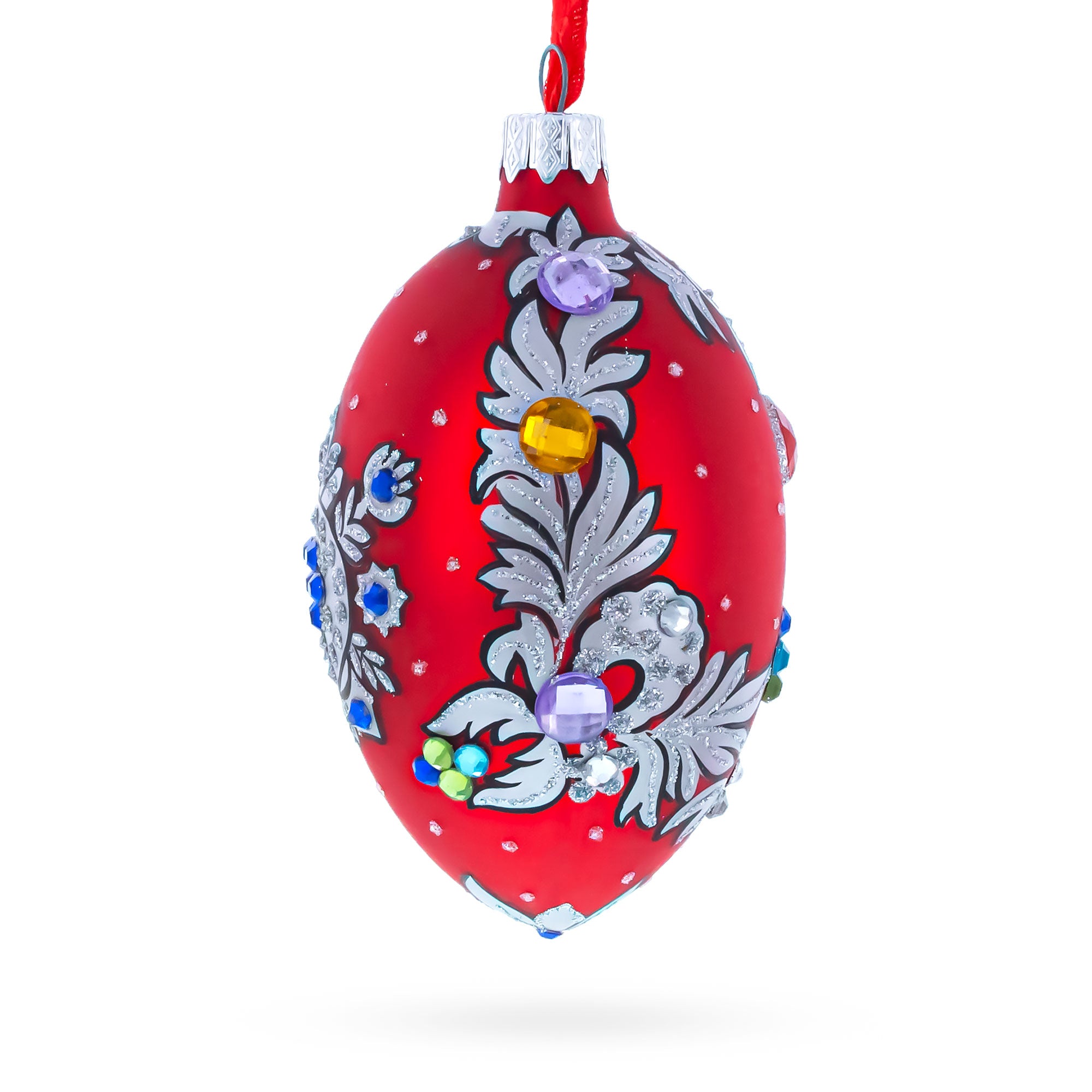 Buy Christmas Ornaments Glass Egg Glamour by BestPysanky Online Gift Ship