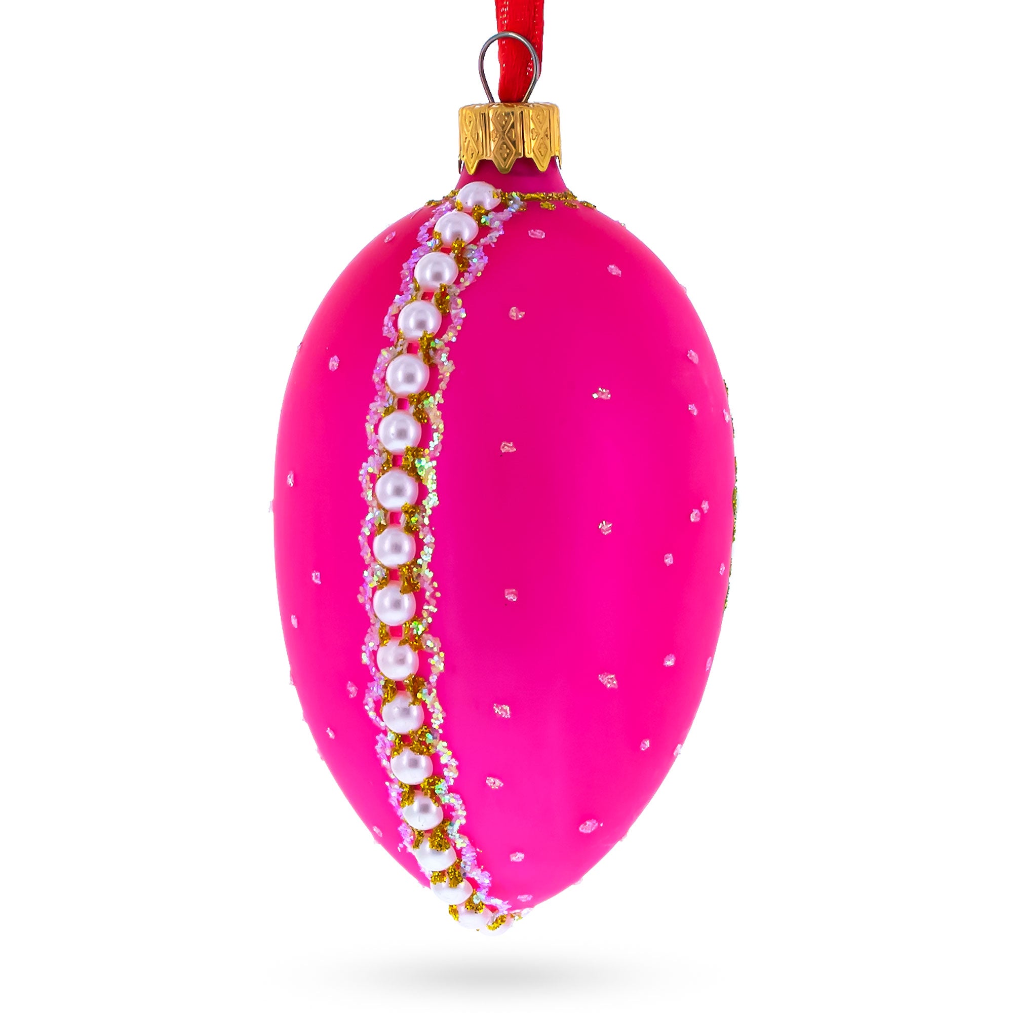 Buy Christmas Ornaments Glass Egg Glamour by BestPysanky Online Gift Ship