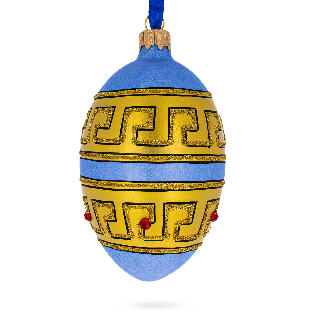 Buy Christmas Ornaments > Glass > Egg > Couturier by BestPysanky Online Gift Ship