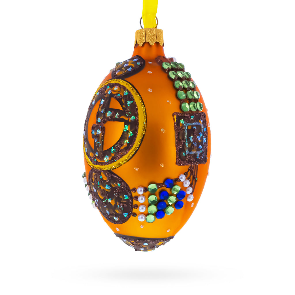 Buy Christmas Ornaments Glass Egg Glamour by BestPysanky Online Gift Ship