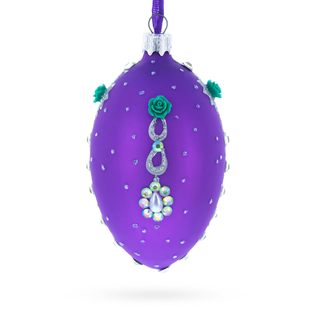 Buy Christmas Ornaments Glass Egg Glamour by BestPysanky Online Gift Ship
