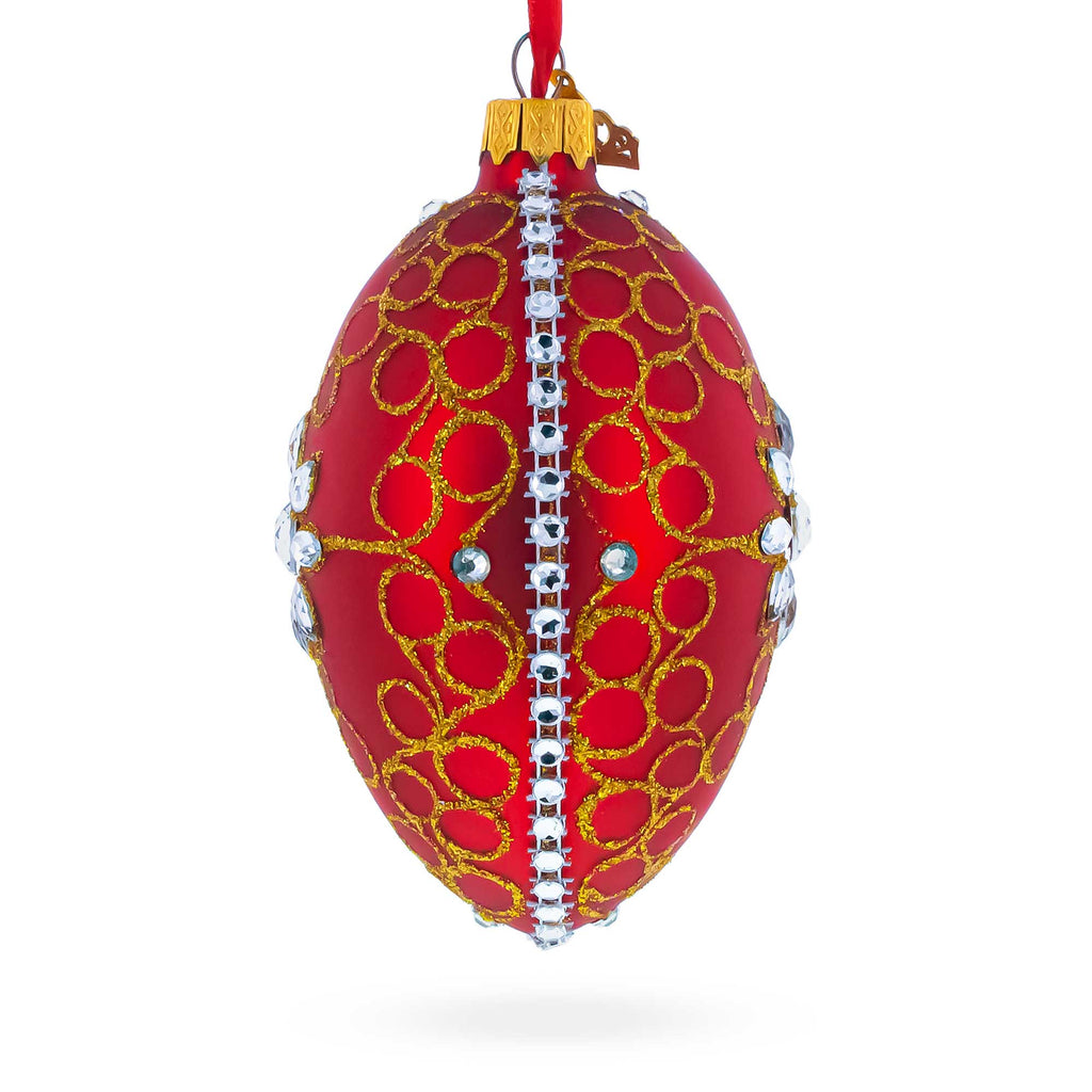 Buy Christmas Ornaments Glass Egg Glamour by BestPysanky Online Gift Ship