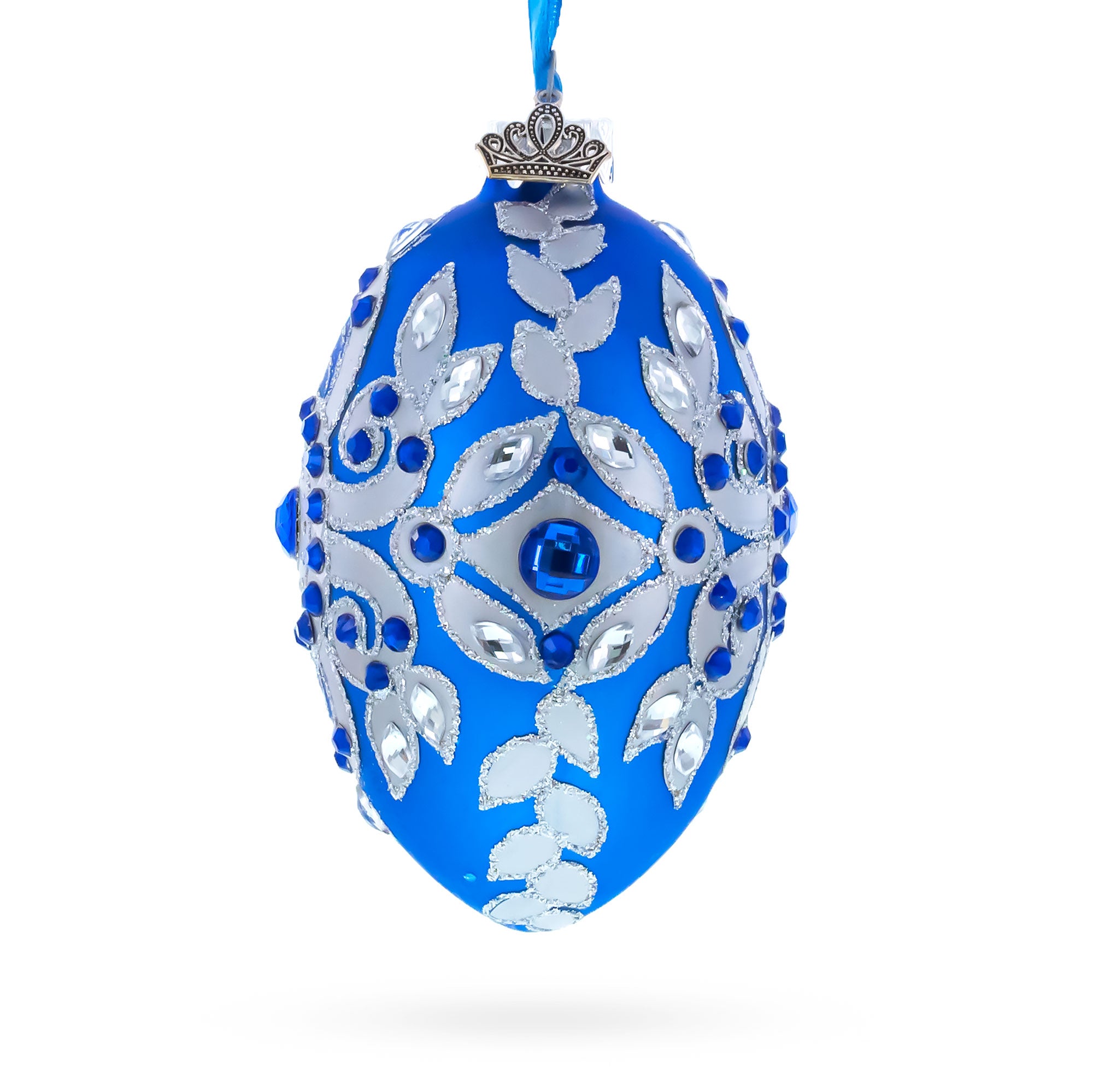 Buy Christmas Ornaments Glass Egg Glamour by BestPysanky Online Gift Ship
