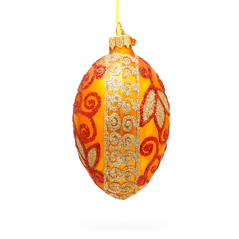 Buy Christmas Ornaments > Glass > Egg > Flowers by BestPysanky Online Gift Ship