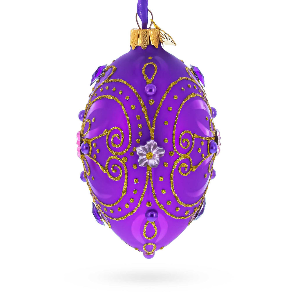 Buy Christmas Ornaments Glass Egg Glamour by BestPysanky Online Gift Ship