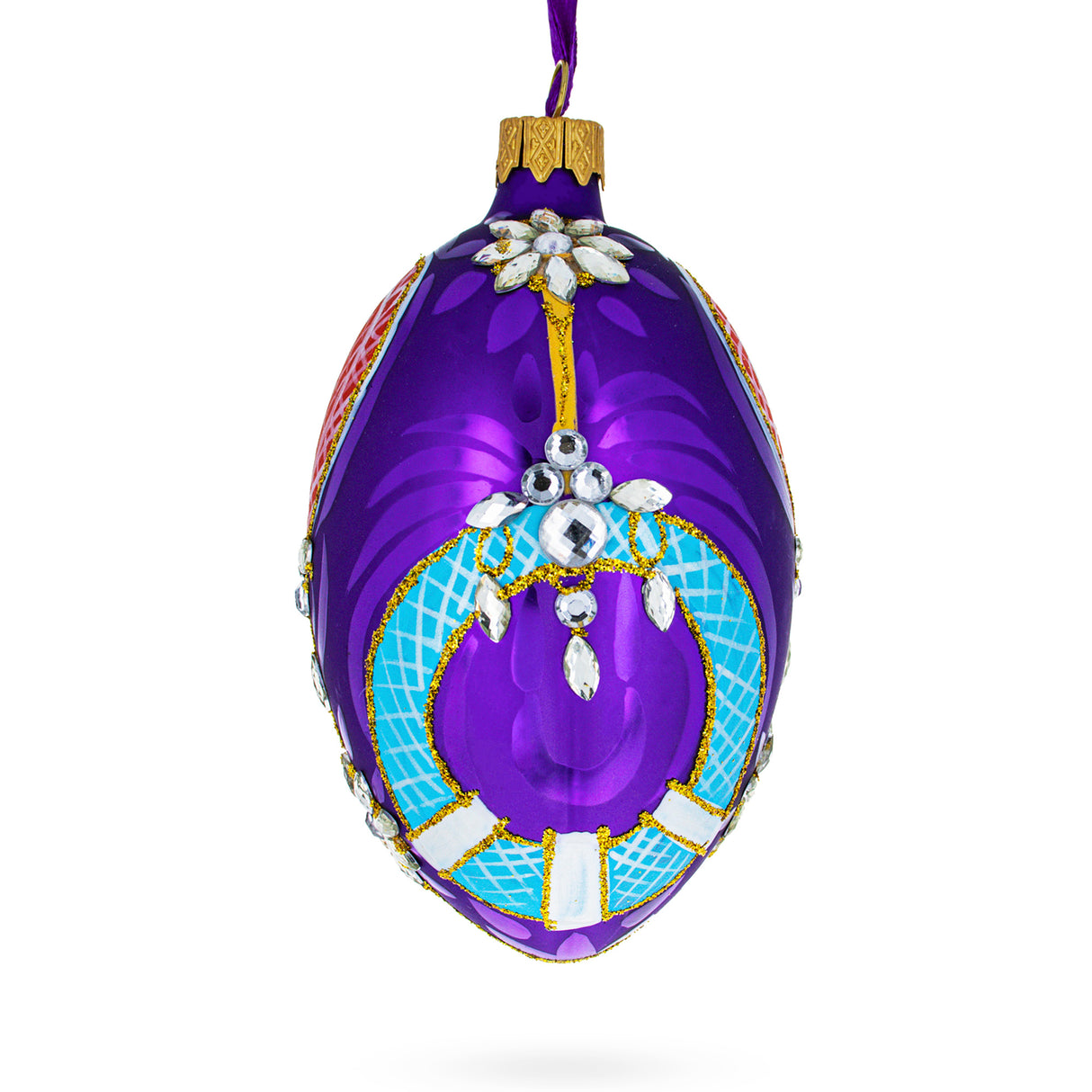 Buy Christmas Ornaments > Glass > Egg > Couturier by BestPysanky Online Gift Ship