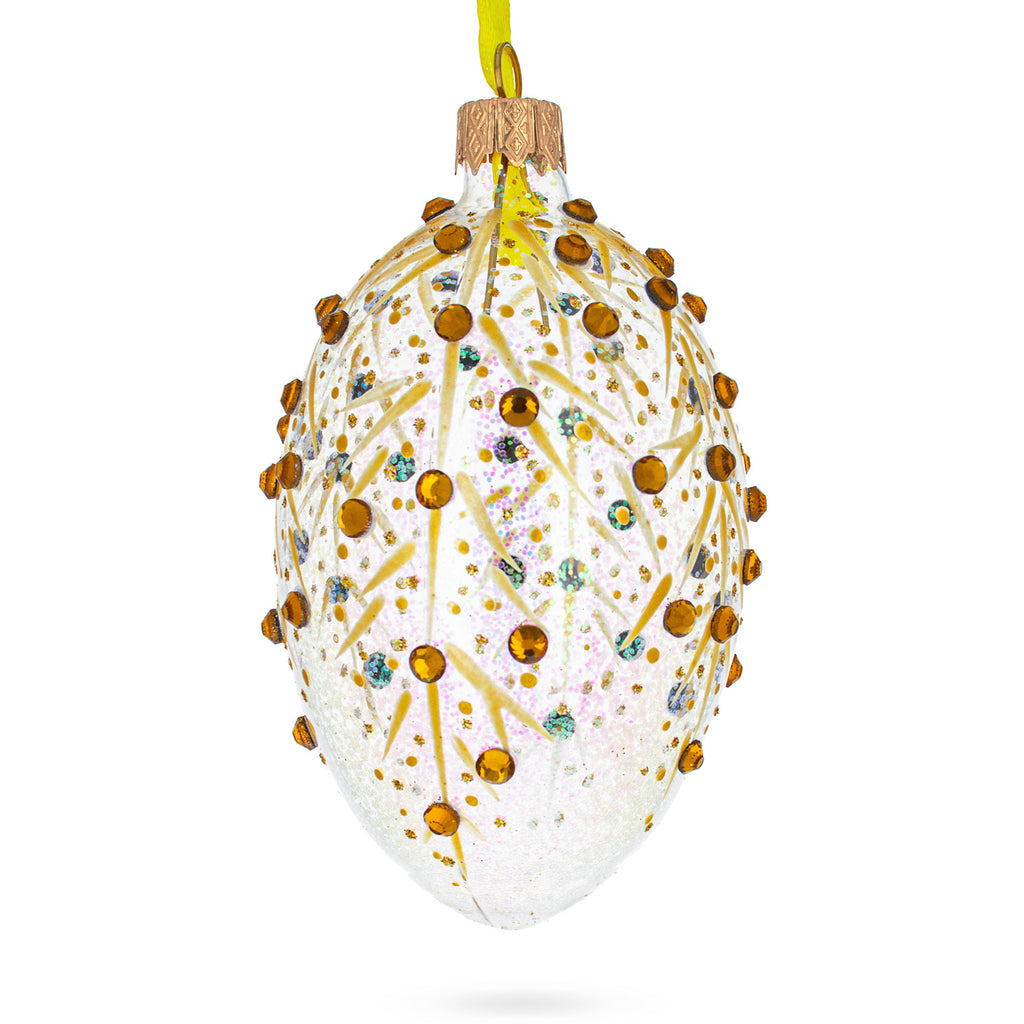 Buy Christmas Ornaments Glass Egg Glamour by BestPysanky Online Gift Ship