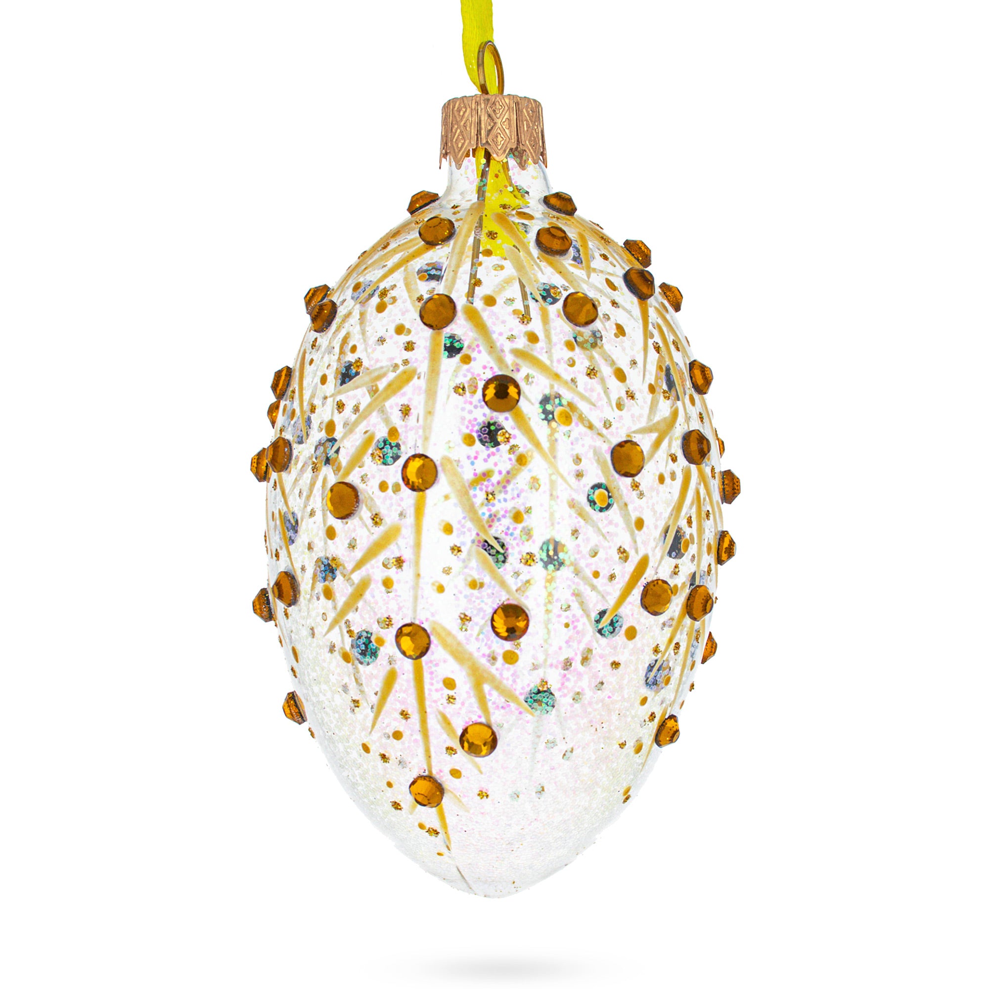 Buy Christmas Ornaments Glass Egg Glamour by BestPysanky Online Gift Ship