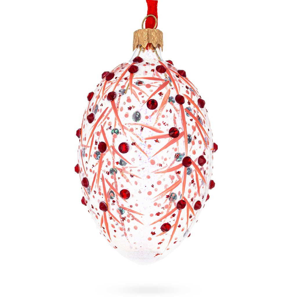 Buy Christmas Ornaments Glass Egg Glamour by BestPysanky Online Gift Ship