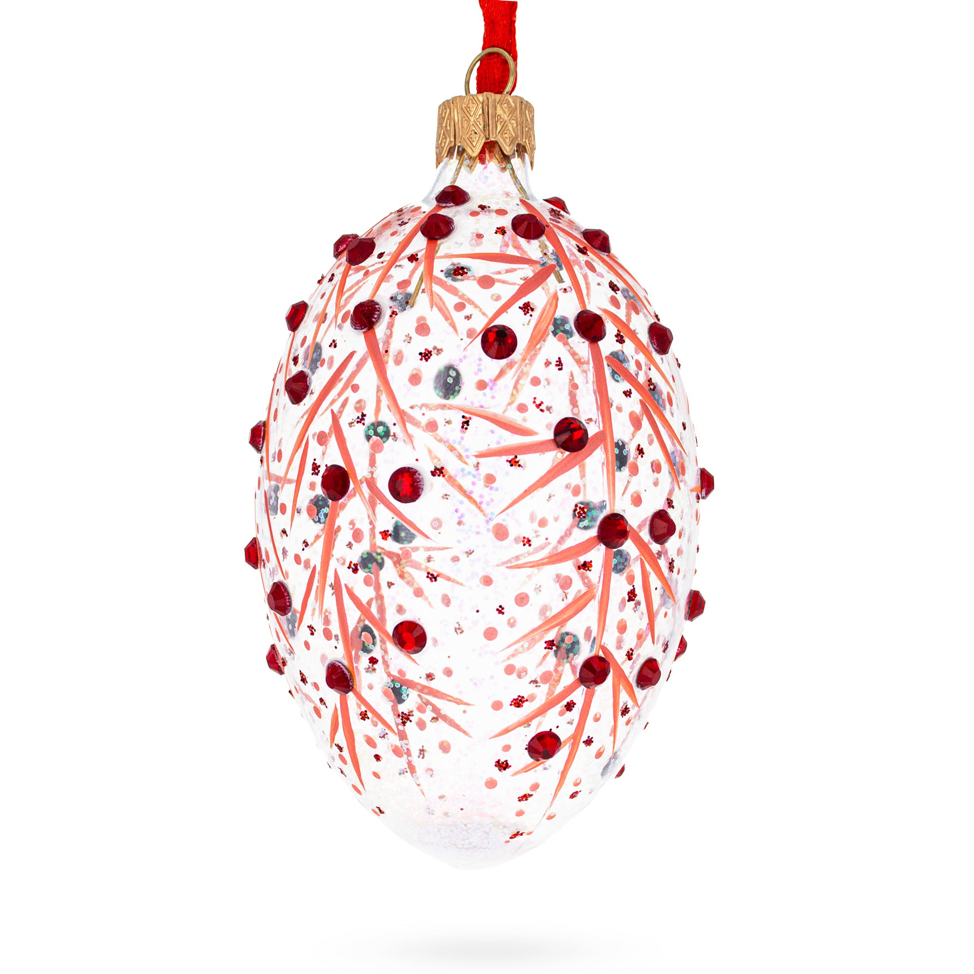 Buy Christmas Ornaments Glass Egg Glamour by BestPysanky Online Gift Ship