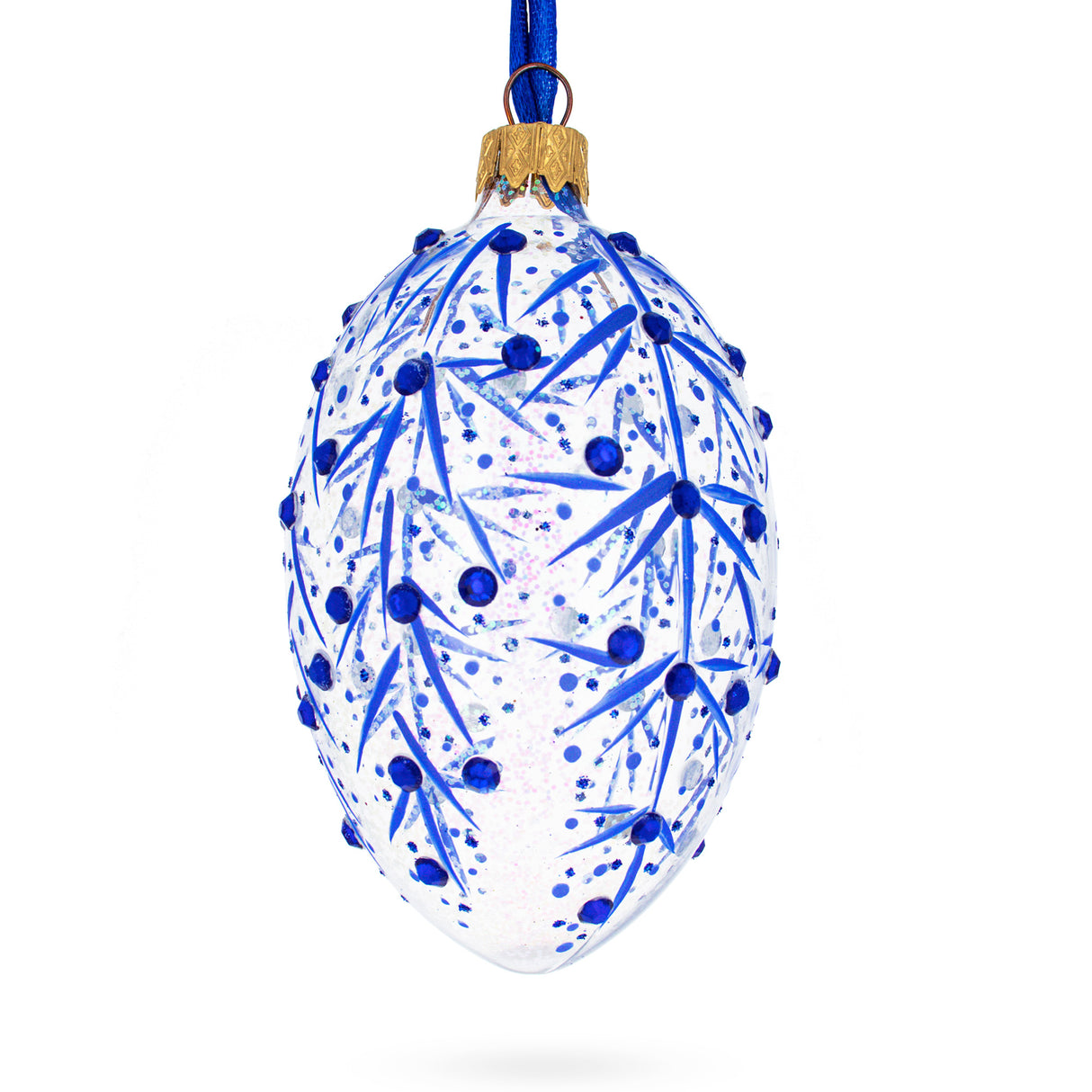 Buy Christmas Ornaments > Glass > Egg > Couturier by BestPysanky Online Gift Ship
