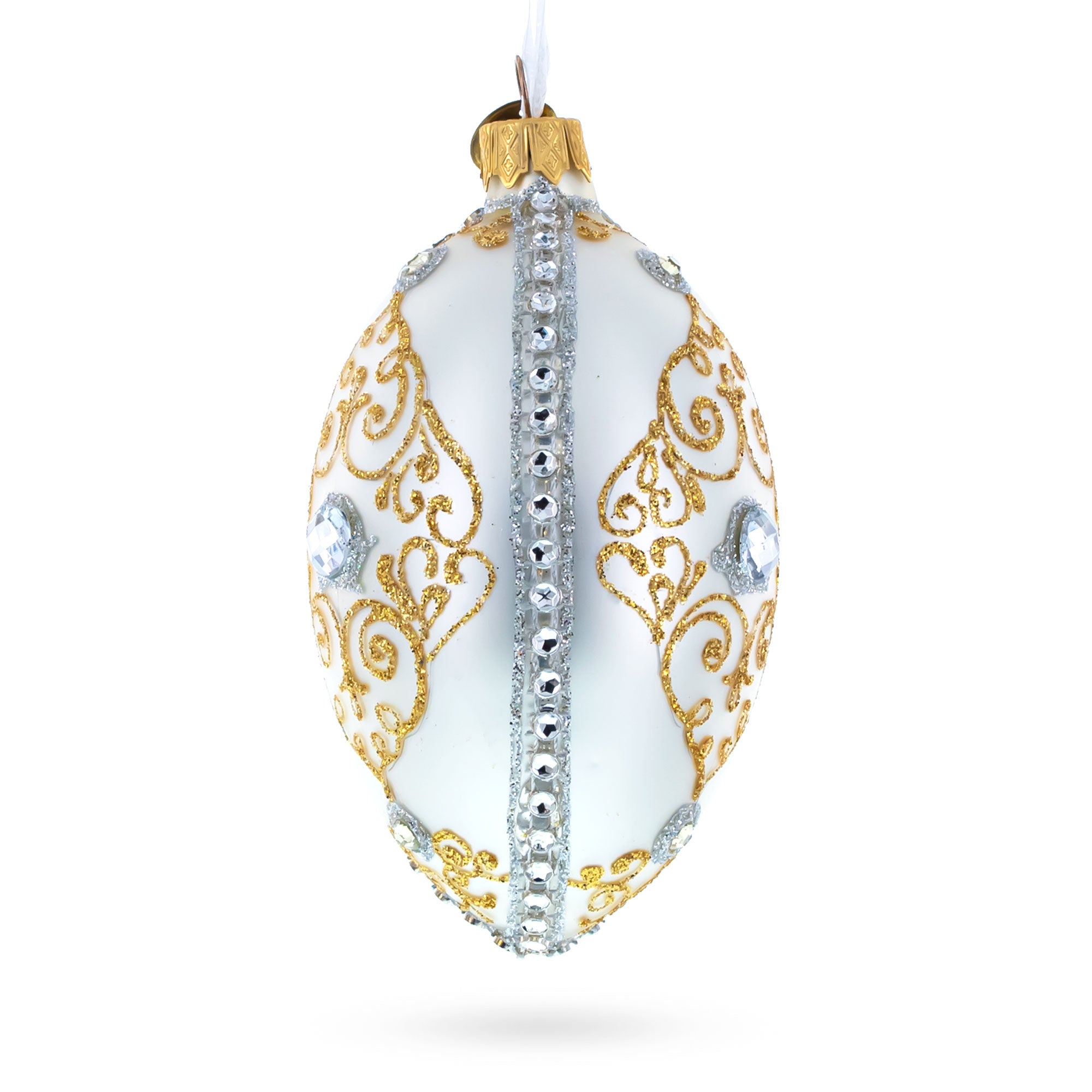 Buy Christmas Ornaments Glass Egg Glamour by BestPysanky Online Gift Ship