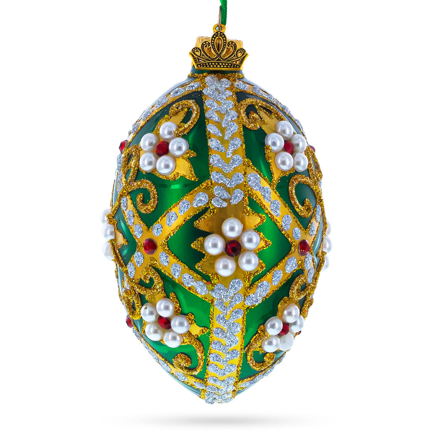 Buy Christmas Ornaments Glass Egg Couturier by BestPysanky Online Gift Ship