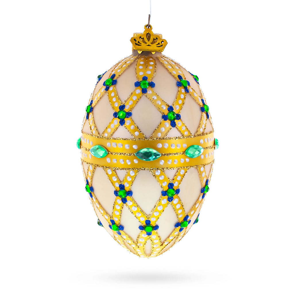 Buy Christmas Ornaments Glass Egg Glamour by BestPysanky Online Gift Ship