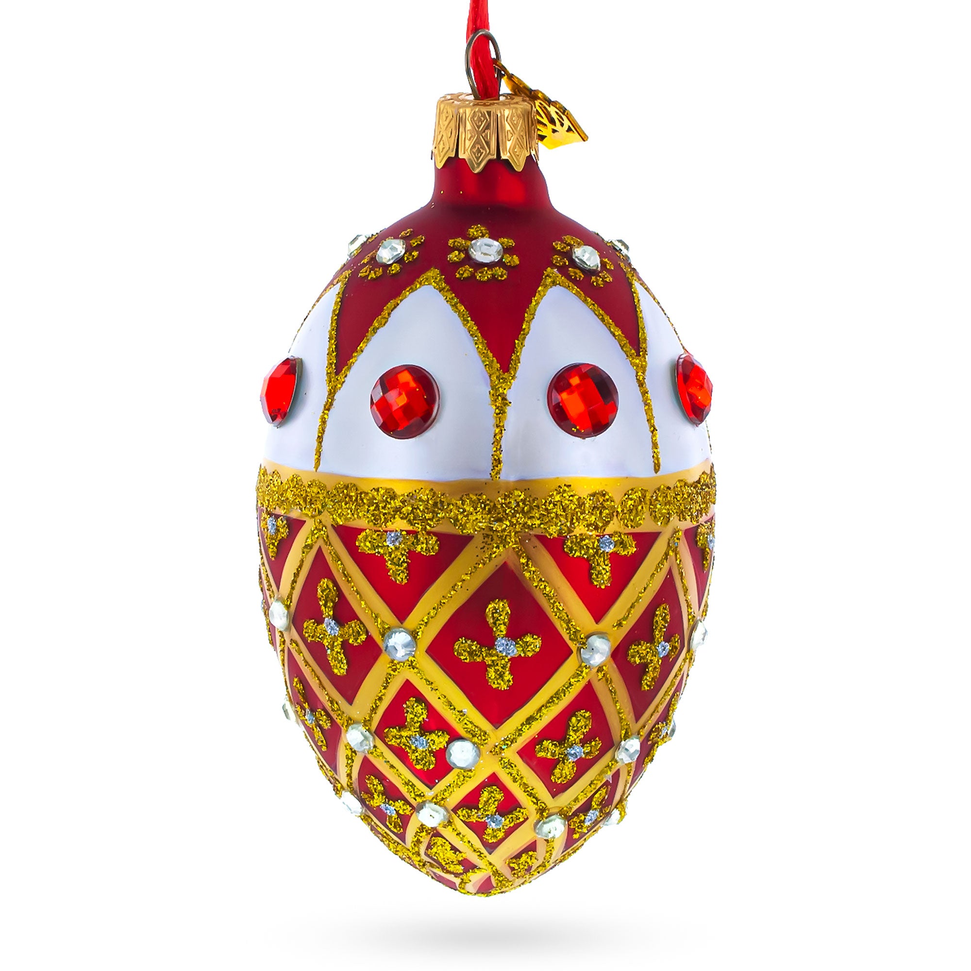Buy Christmas Ornaments Glass Egg Glamour by BestPysanky Online Gift Ship