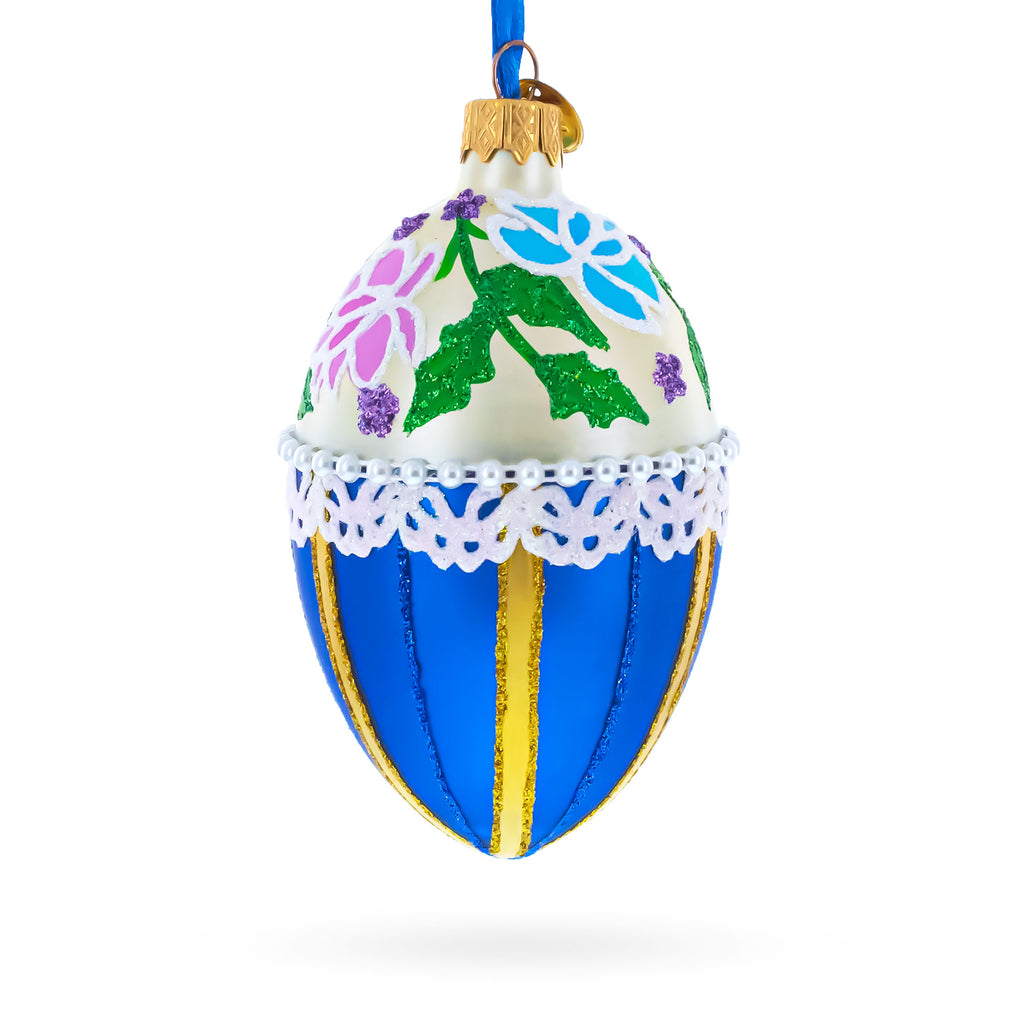 Buy Christmas Ornaments Glass Egg Glamour by BestPysanky Online Gift Ship