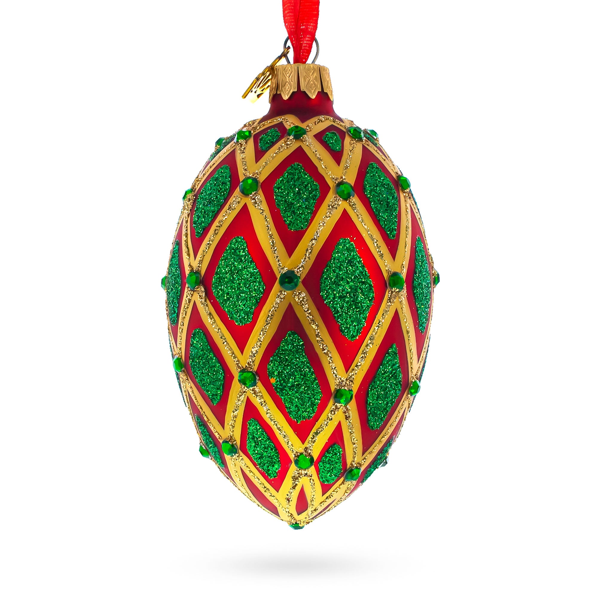 Buy Christmas Ornaments Glass Egg Glamour by BestPysanky Online Gift Ship