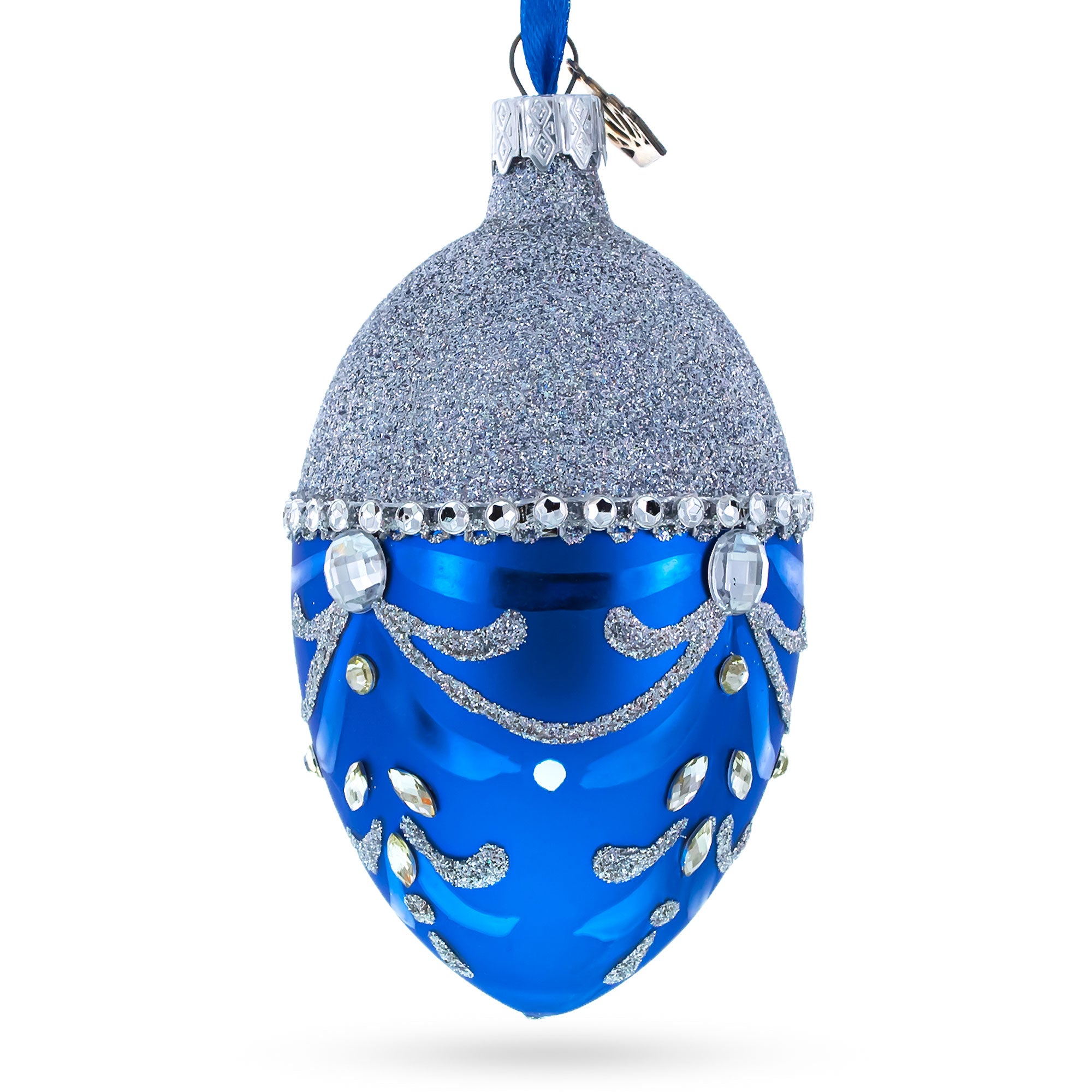 Buy Christmas Ornaments Glass Egg Glamour by BestPysanky Online Gift Ship