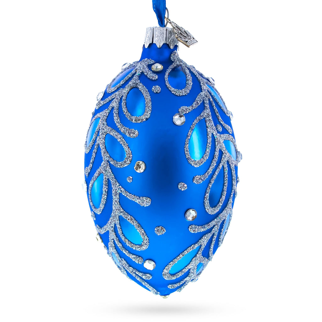 Buy Christmas Ornaments Glass Egg Glamour by BestPysanky Online Gift Ship