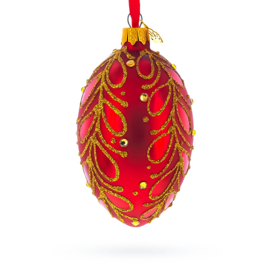 Buy Christmas Ornaments Glass Egg Glamour by BestPysanky Online Gift Ship