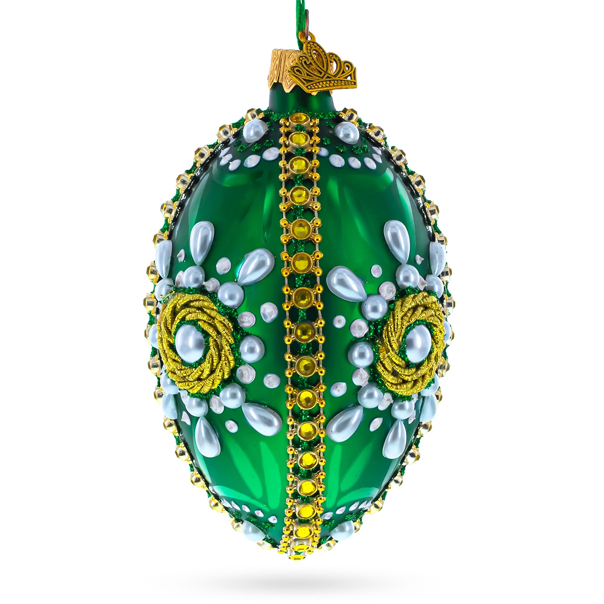 Buy Christmas Ornaments Glass Egg Glamour by BestPysanky Online Gift Ship