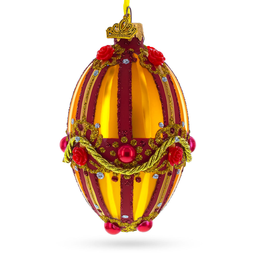 Buy Christmas Ornaments Glass Egg Glamour by BestPysanky Online Gift Ship