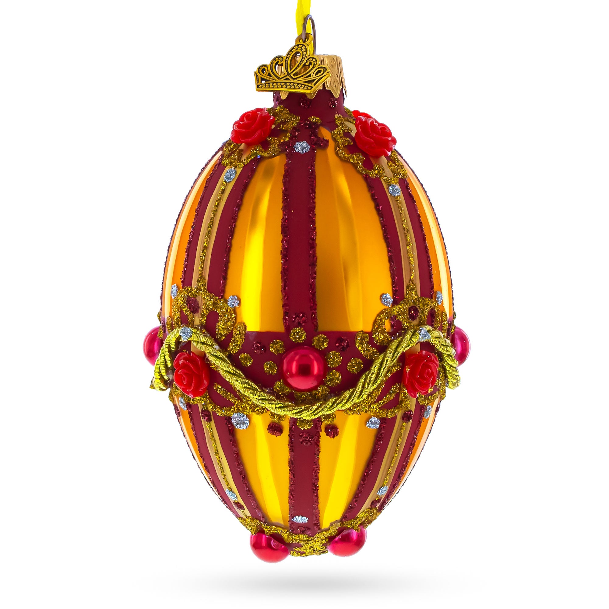 Buy Christmas Ornaments Glass Egg Glamour by BestPysanky Online Gift Ship