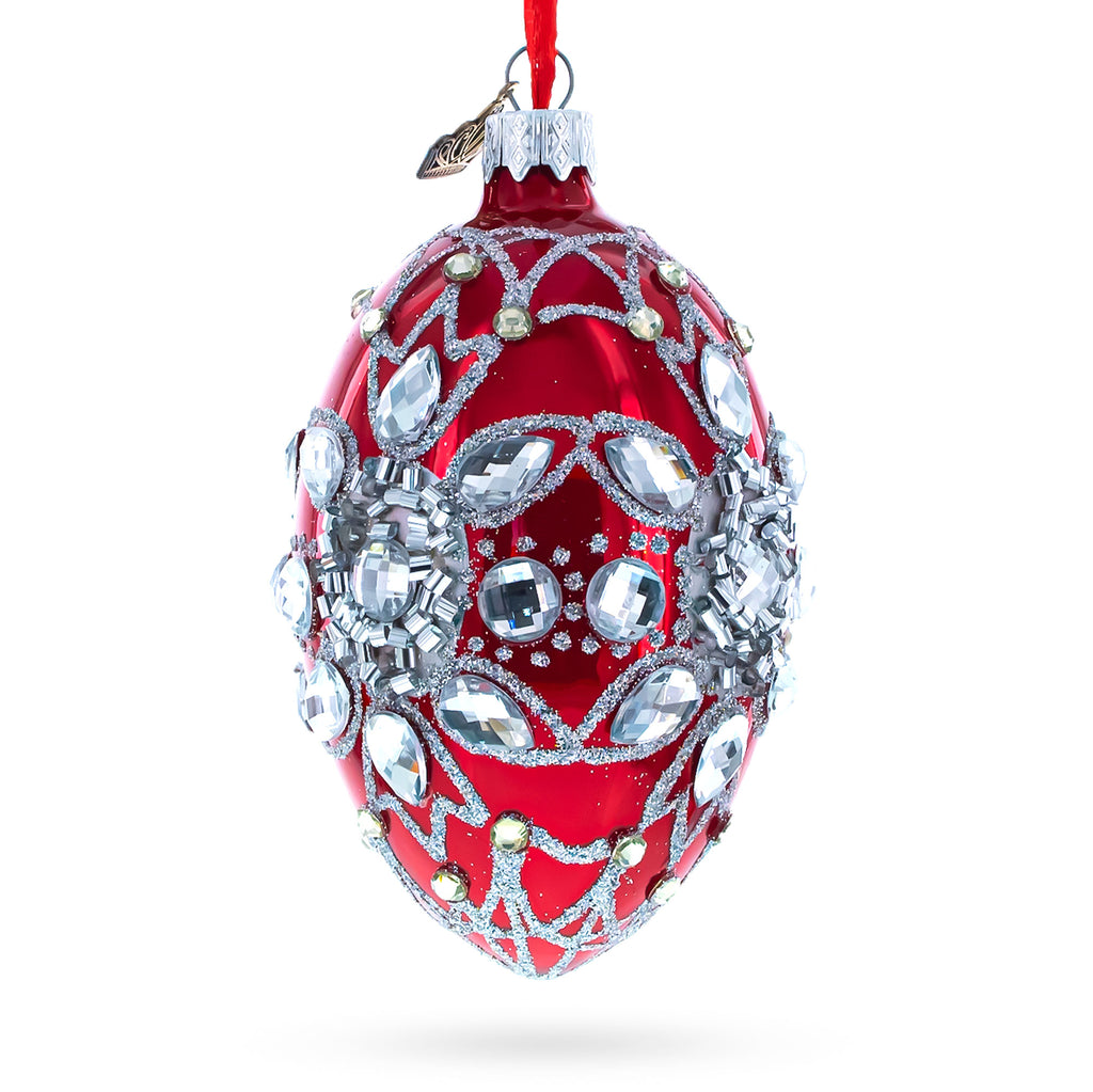 Buy Christmas Ornaments Glass Egg Glamour by BestPysanky Online Gift Ship
