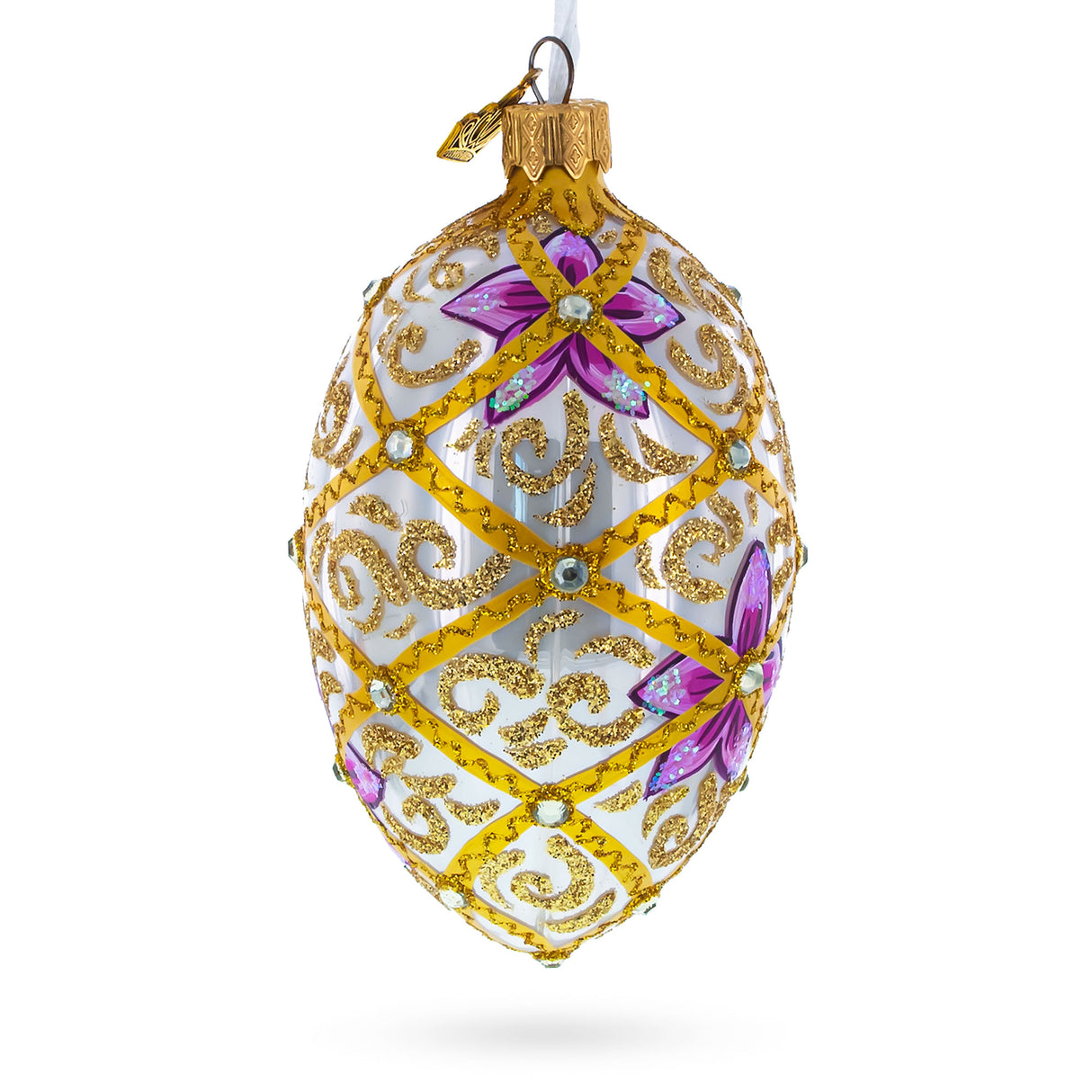 Buy Christmas Ornaments > Glass > Egg > Couturier by BestPysanky Online Gift Ship