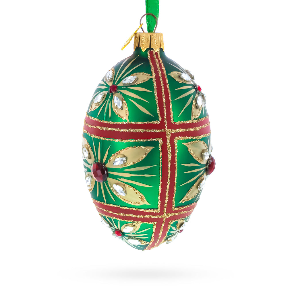 Buy Christmas Ornaments Glass Egg Geometrical by BestPysanky Online Gift Ship