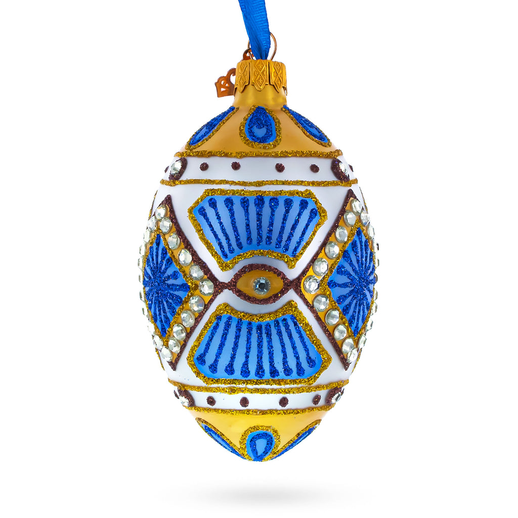 Buy Christmas Ornaments Glass Egg Geometrical by BestPysanky Online Gift Ship