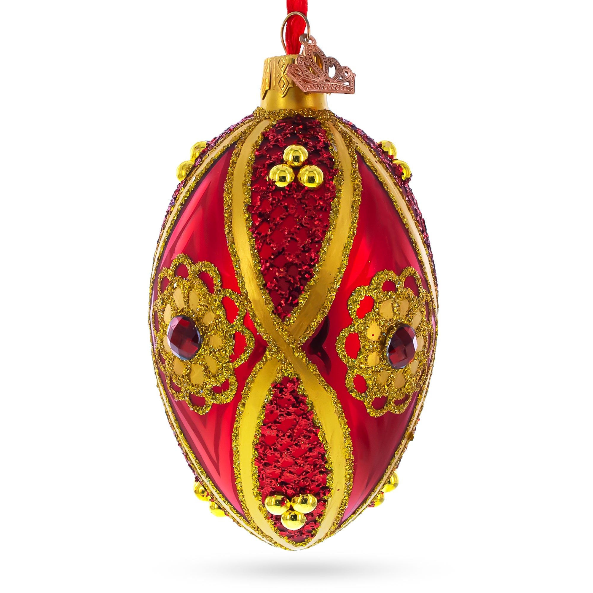 Buy Christmas Ornaments Glass Egg Glamour by BestPysanky Online Gift Ship