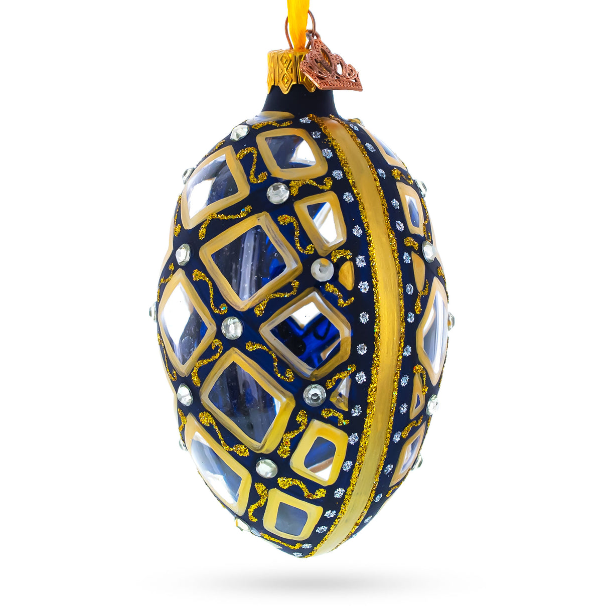 Buy Christmas Ornaments Glass Egg Geometrical by BestPysanky Online Gift Ship