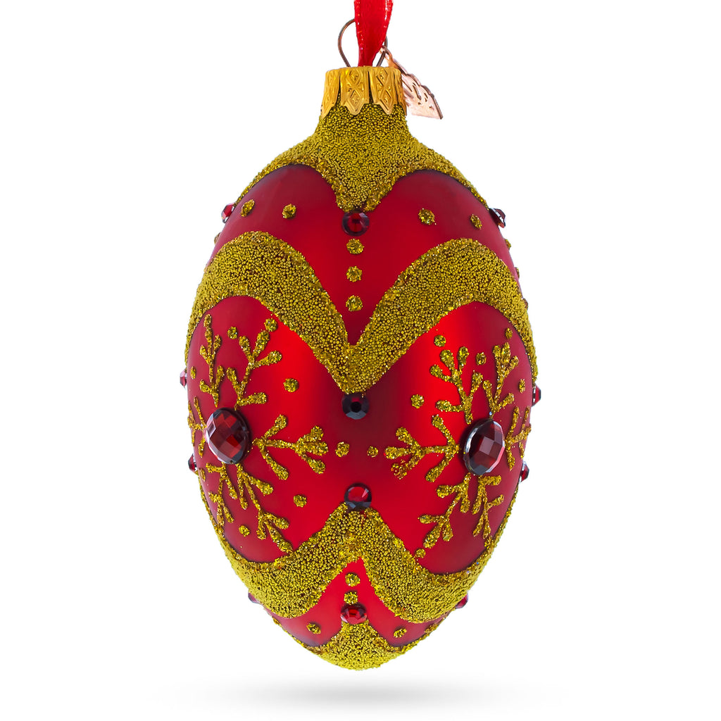 Buy Christmas Ornaments Glass Egg Glamour by BestPysanky Online Gift Ship