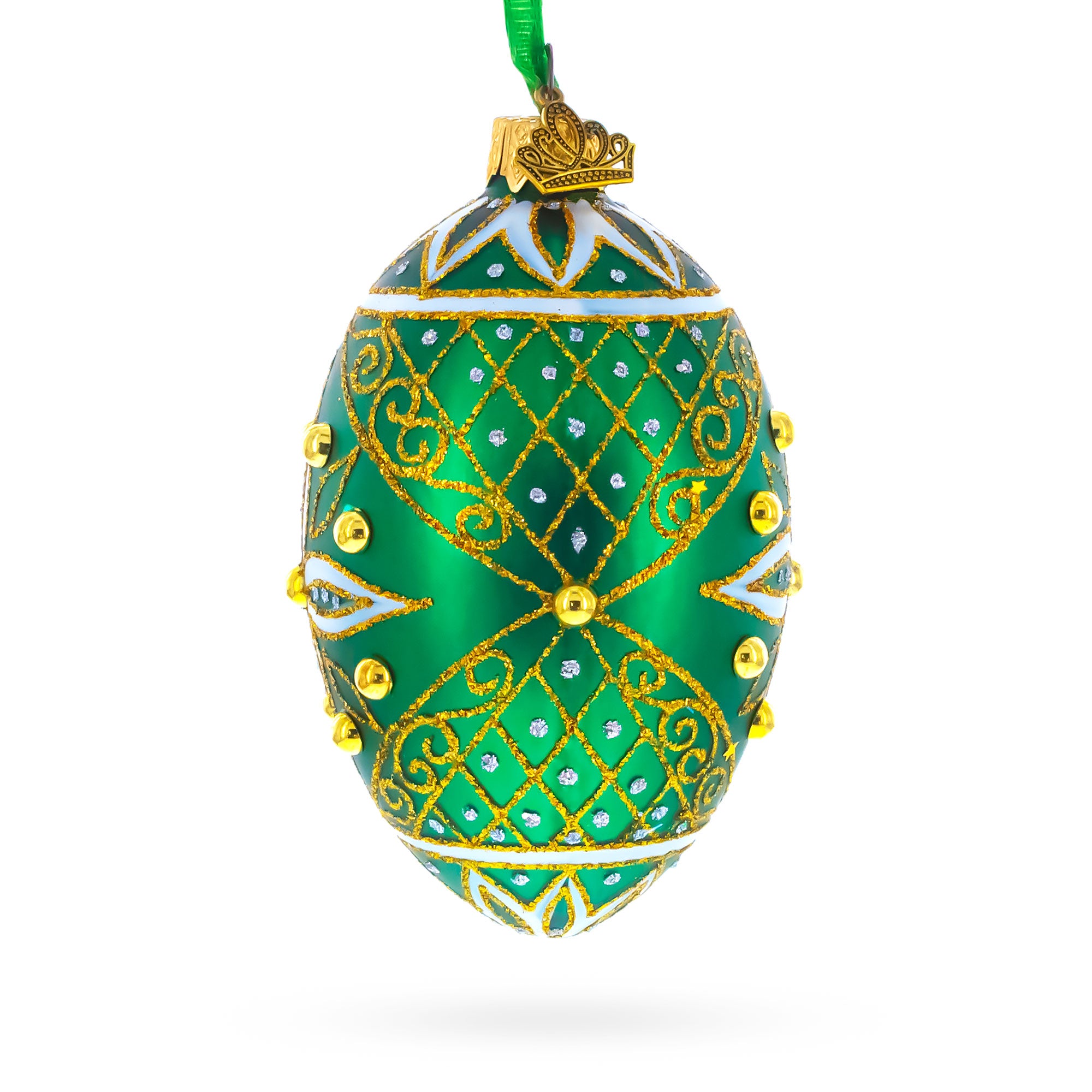 Buy Christmas Ornaments Glass Egg Geometrical by BestPysanky Online Gift Ship