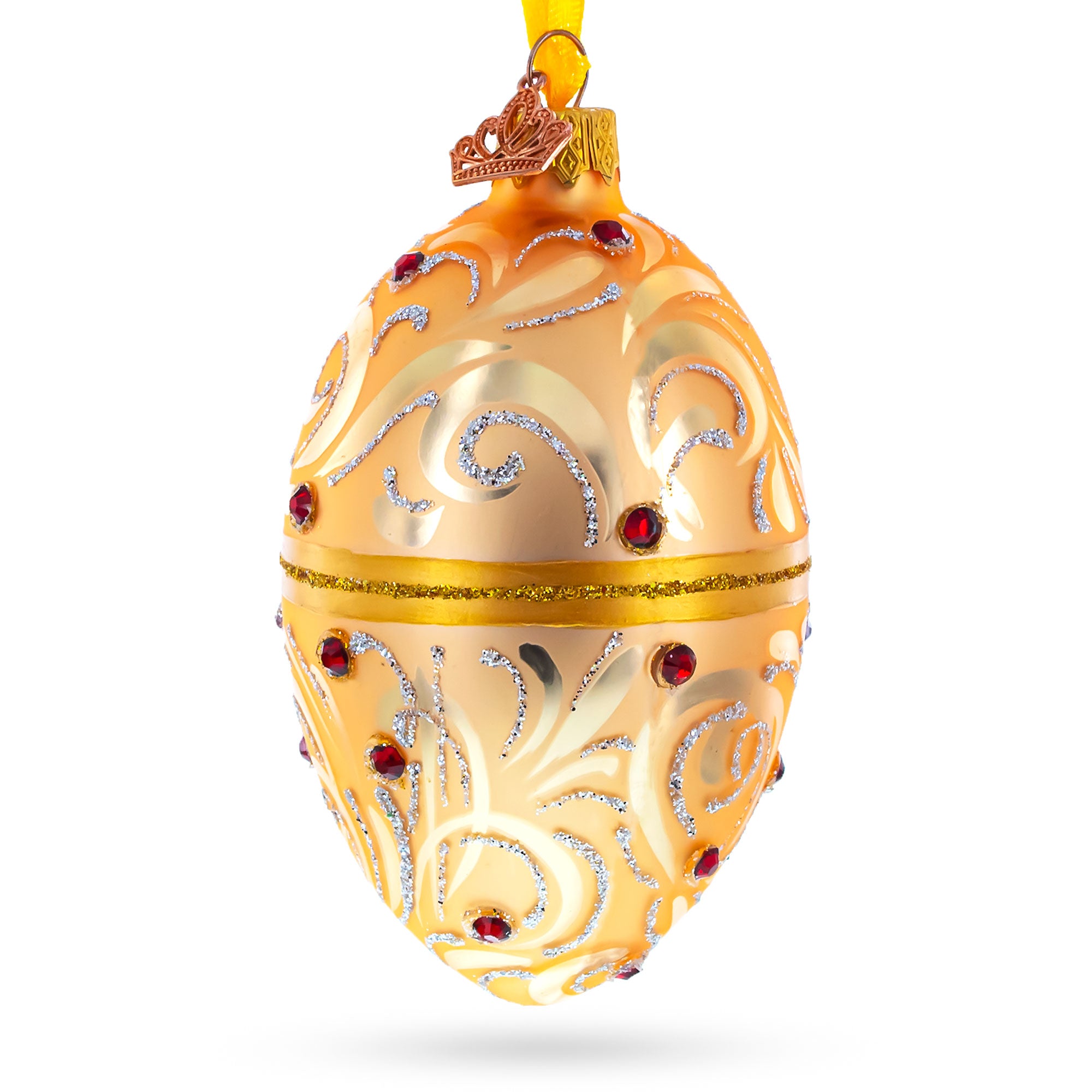Buy Christmas Ornaments Glass Egg Glamour by BestPysanky Online Gift Ship