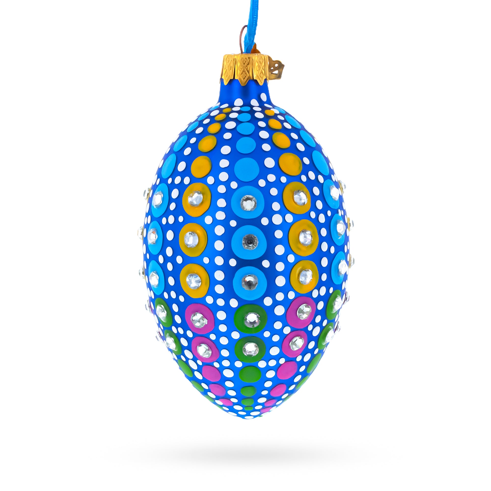 Buy Christmas Ornaments Glass Egg Glamour by BestPysanky Online Gift Ship