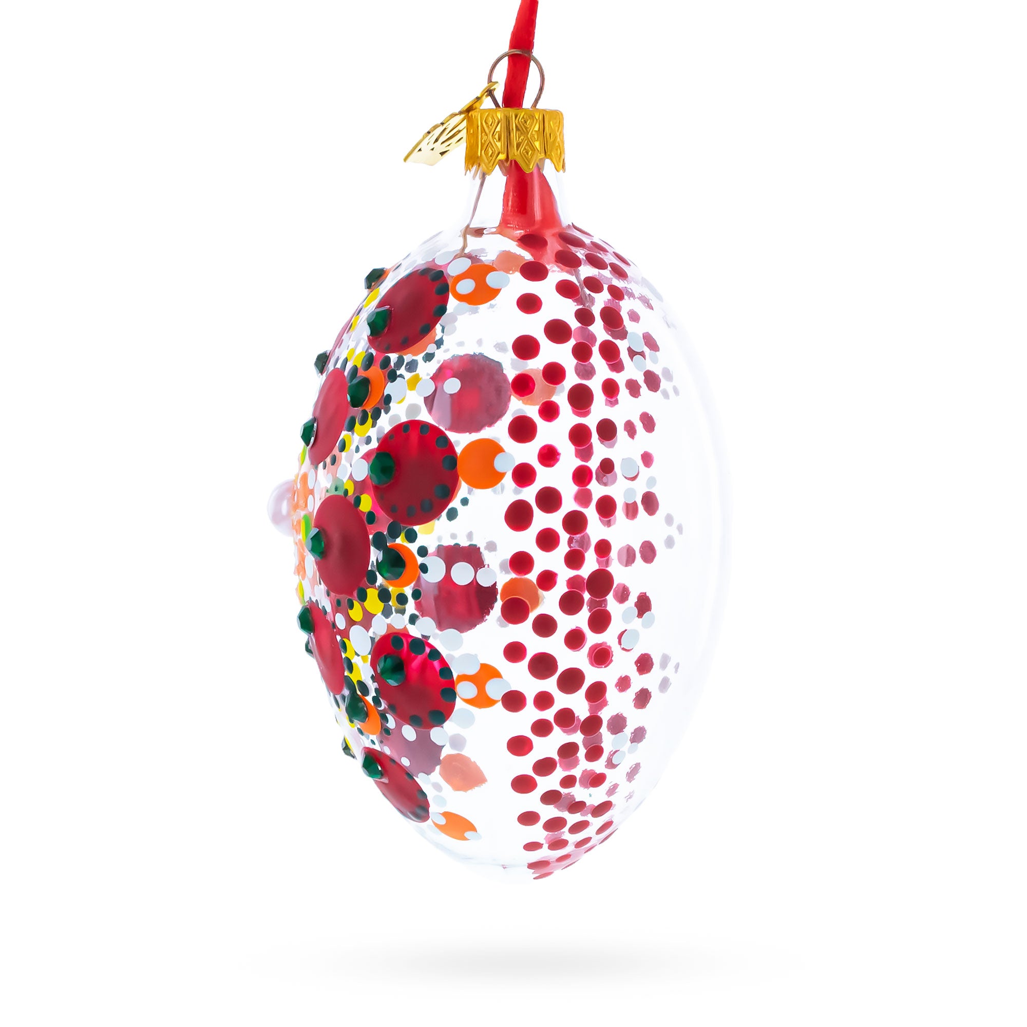 Buy Christmas Ornaments Glass Egg Glamour by BestPysanky Online Gift Ship