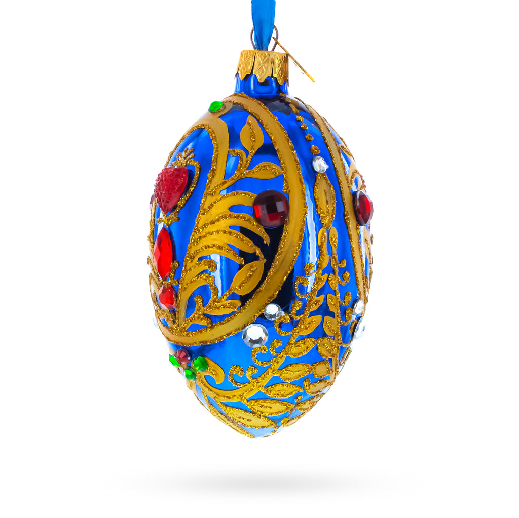 Buy Christmas Ornaments Glass Egg Glamour by BestPysanky Online Gift Ship