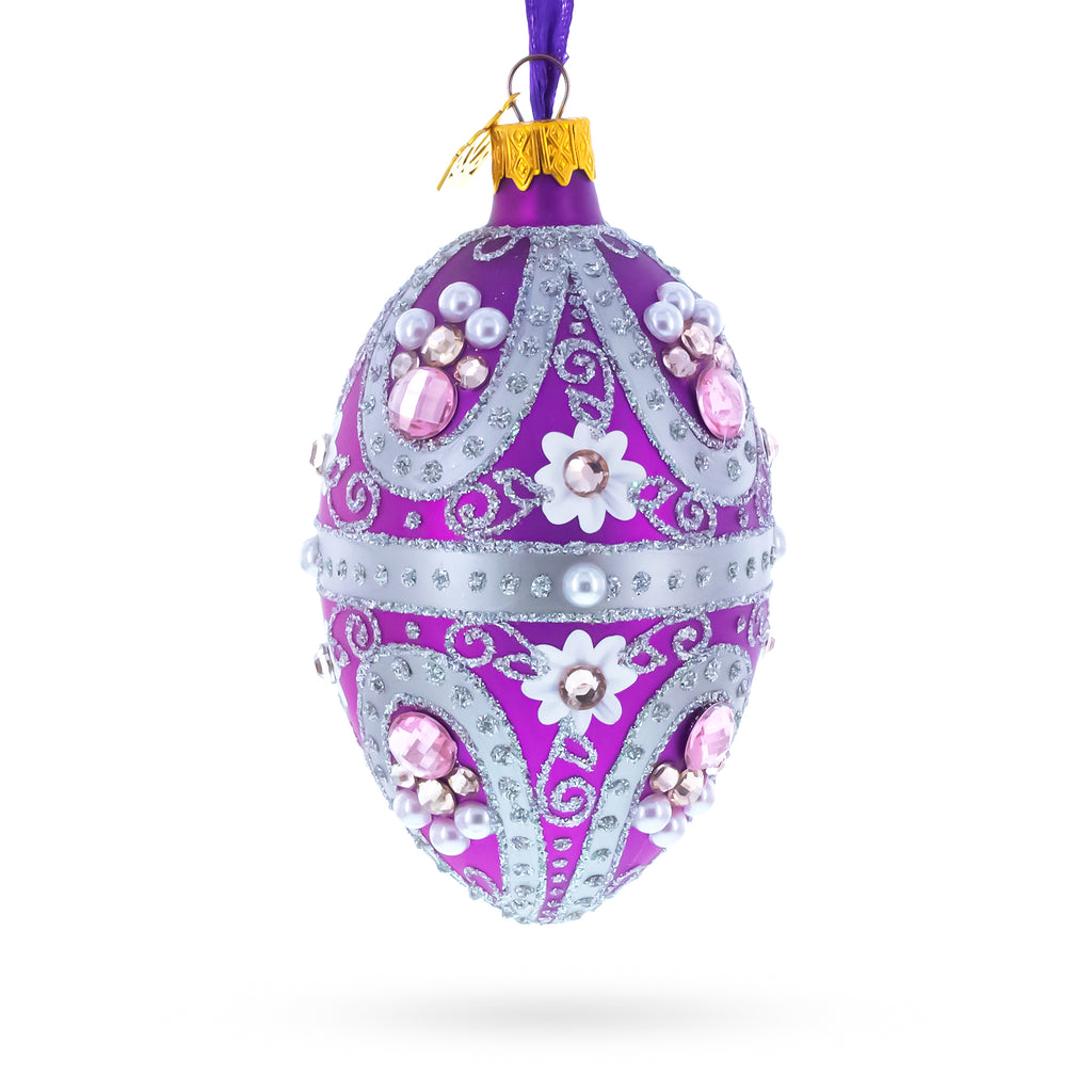 Buy Christmas Ornaments Glass Egg Glamour by BestPysanky Online Gift Ship